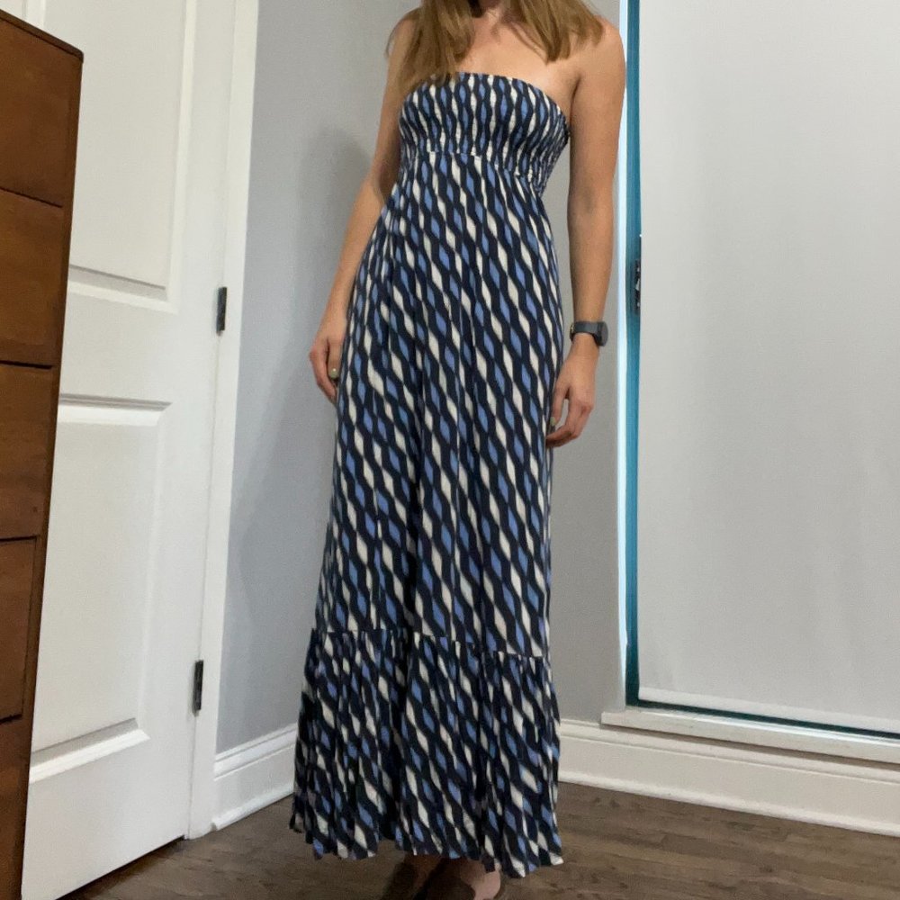 Michael Kors tube top maxi dress